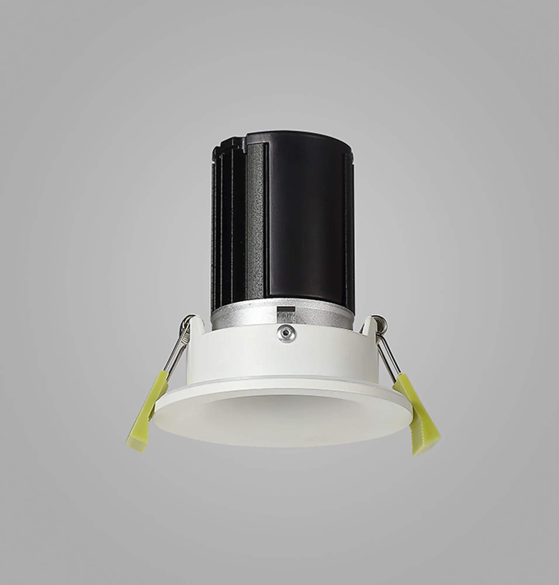 DM201457  Bruve 9 Tridonic powered 9W 2700K 700lm 36° LED Engine,250mA , CRI>90 LED Engine Matt White Fixed Round Recessed Downlight, Inner Glass cover, IP65